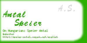 antal speier business card